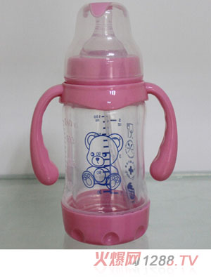 富嬰坊防爆玻璃奶瓶 高級雙層防護(hù)