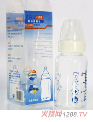 富嬰坊高硼硅標(biāo)口120mL玻璃奶瓶