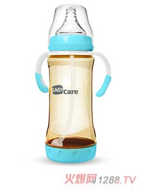 伊斯卡爾330mlPPSU防脹氣自動奶瓶（藍(lán)）