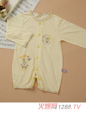 金色小魚竹纖維雙面素色皇冠熊開(kāi)胸套