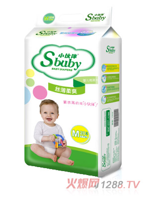 小伙伴絲薄柔爽嬰兒紙尿片M