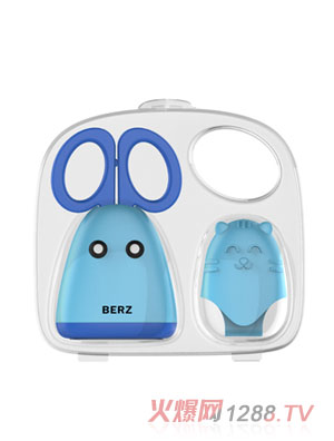 貝氏藍(lán)色輔食剪加透明包裝