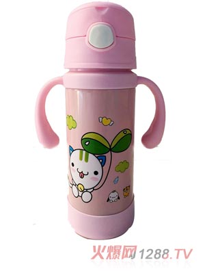 好樂嬰淡粉色水杯