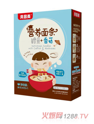 貝因美營(yíng)養(yǎng)面條-鱈魚(yú)+香菇
