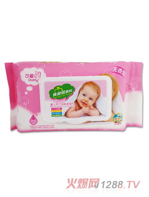 永潤(rùn)可愛貝貝嬰兒手口潔膚濕巾（粉）70片