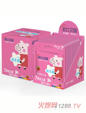 歐比貝啦益生菌草莓味