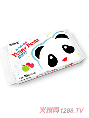 雅米熊貓牌優(yōu)酪果凍480g（青蘋(píng)果+荔枝）