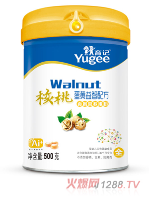 育記貢米營(yíng)養(yǎng)米粉-核桃蛋黃益智配方桶裝