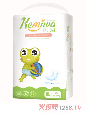 科米蛙嬰兒薄皮膚護理紙尿片XL
