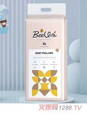 BeeUni必優(yōu)妮嬰兒拉拉褲 分層芯體設(shè)計(jì)立體護(hù)圍彈性腰圍尺碼齊全