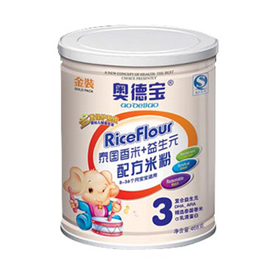 奧德寶泰國(guó)香米+益生元米粉罐裝