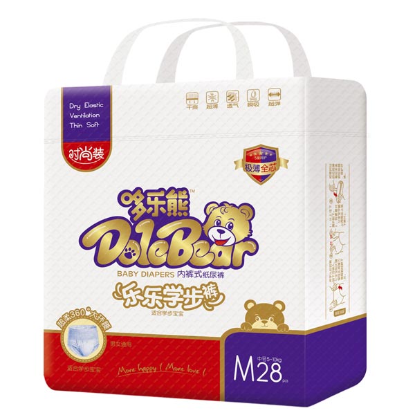 哆樂熊樂樂學步褲M碼28片
