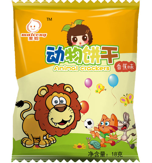 麥聰動(dòng)物餅干香蕉味