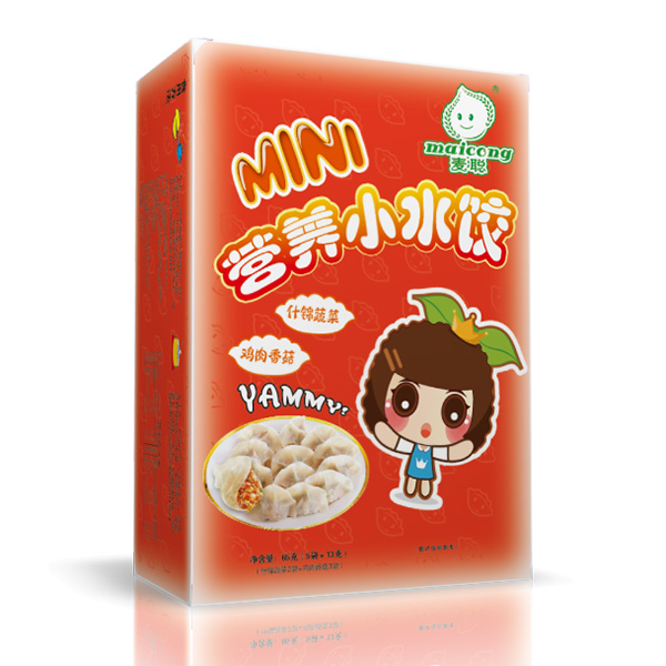 麥聰營(yíng)養(yǎng)小水餃?zhǔn)插\蔬菜+雞肉香菇