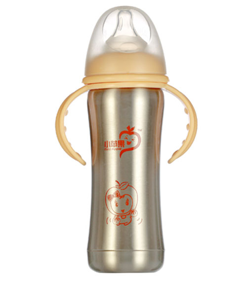小蘋(píng)果不銹鋼奶瓶120ml