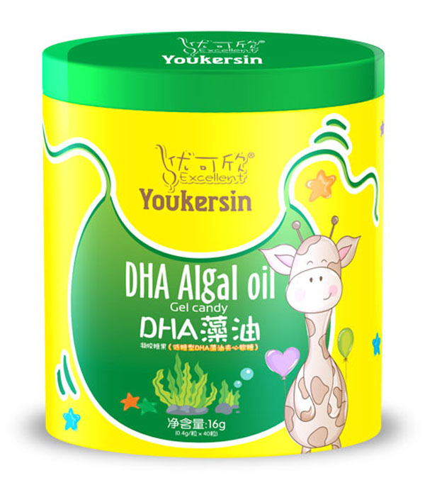 優(yōu)可欣軟膠囊糖果鐵聽-DHA藻油