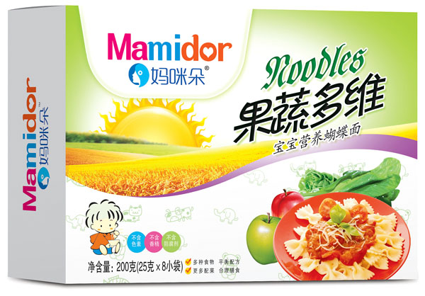媽咪朵果蔬多維寶寶營養(yǎng)蝴蝶面