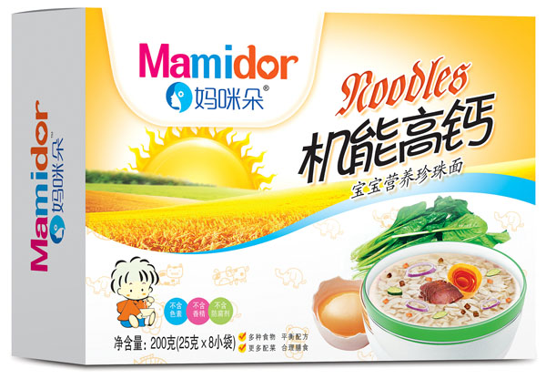 媽咪朵機(jī)能高鈣寶寶營養(yǎng)珍珠面