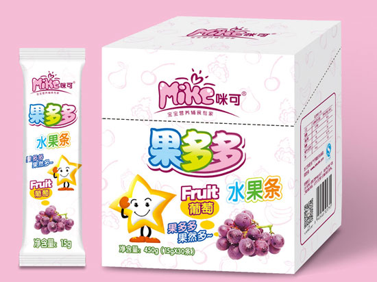 咪可葡萄果多多水果條