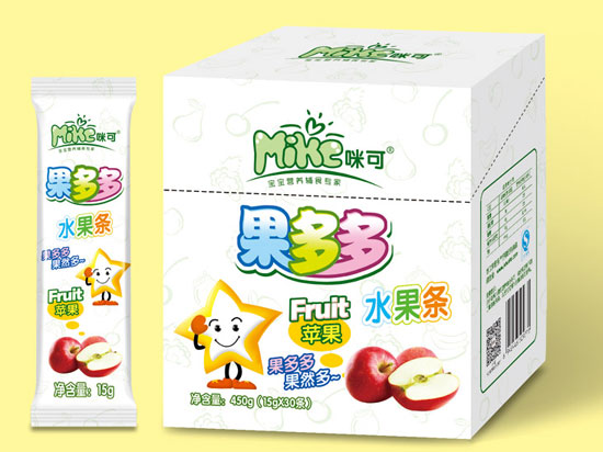 咪可蘋(píng)果果多多水果條