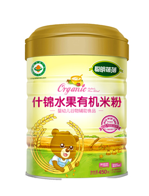 聰明蓓蓓有機米粉罐什錦水果