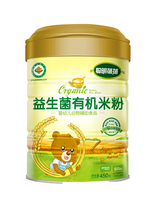 聰明蓓蓓有機米粉罐益生菌